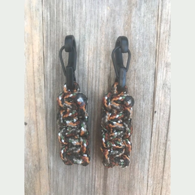 Hidden Camo Paracord Cobra Weave 'Bivvy Zip Pulls' 1Pair