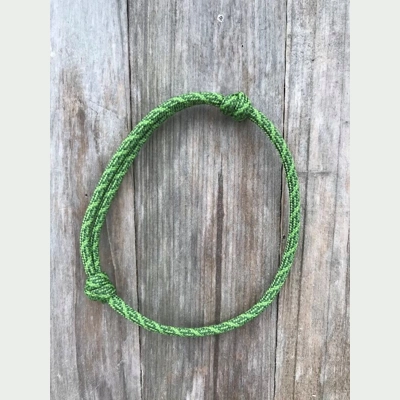 Leaf & Fern Green Helix Adjustable 550 Paracord Friendship Bracelet
