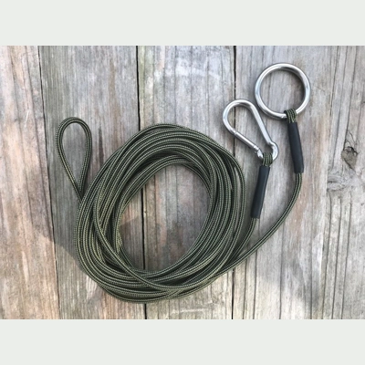 Moss & Black Stripes Paracord 'Carp Sling/Sack Retaining Cord' 4 Metre.