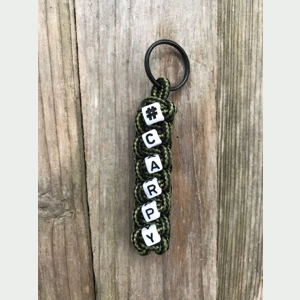 Moss & Black Stripe Paracord..