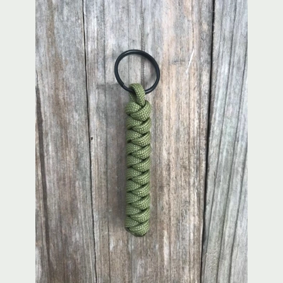 Moss Paracord 'Snake Knot' Keychain Keyring Key Fob