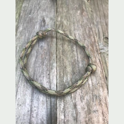 Multi Camo Adjustable 550 Paracord Friendship Bracelet
