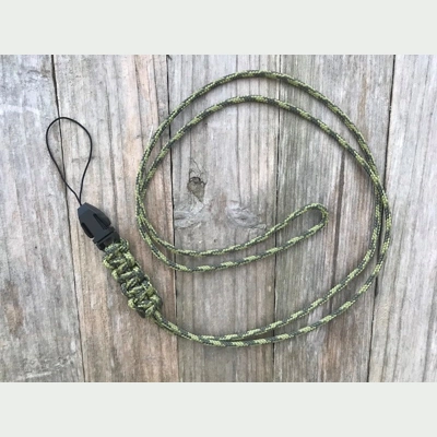 Olive Drab & Moss Bite Alarm Receiver Neck Lanyard