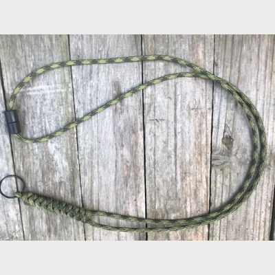 Olive Drab & Moss Paracord 'Snake Knot' Neck Lanyard