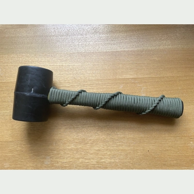 'Olive Green Camo' Paracord 'Bell Rope Wrapped Handle' Carp Fishing Bivvy Mallet.