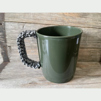 'Urban Camo' Paracord Cobra Wrapped Handle Carp Fishing Mug