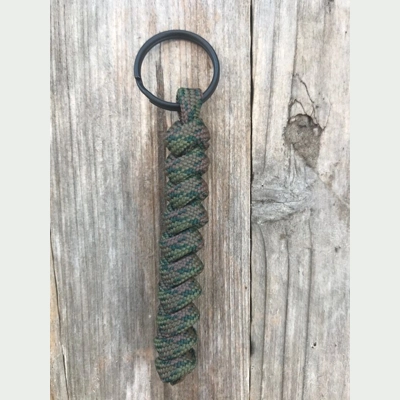 Wetland Camo Paracord 'Snake Knot' Keychain Keyring Key Fob