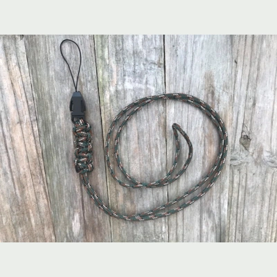 Army Green Camo Bite Alarm Receiver Neck Lanyard