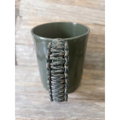 Woodland Camo Paracord 'Cobra Wrapped' Carp Fishing Mug