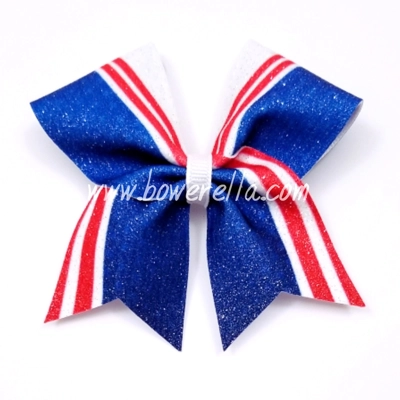 American 4th of July Cheer Bow