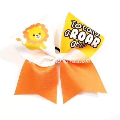 Totally Aroarable Lion Cheer Bow