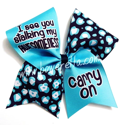 I See You Stalking My Awesomeness Carry On Cheer Bow