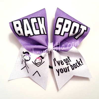 Backspot I've Got Your Back Cheer Bow