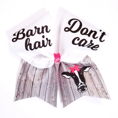 Barn Hair Don't Care Cheer Bow