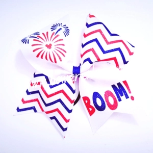 BOOM! 4th Of July Cheer Bow