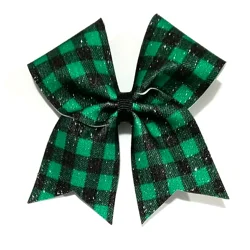 Green Buffalo Plaid St. Patrick's Day Bow