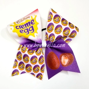 Cadbury Egg Easter Cheer Bow