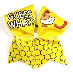 Guess What Chicken Butt Cheer Bow