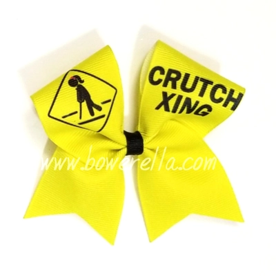 Crutch Crossing Cheer Bow