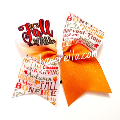 It's Fall Y'all Cheer Bow