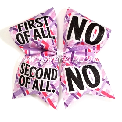 First Of All No Cheer Bow