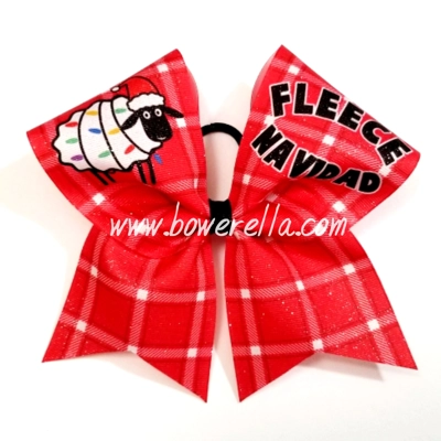 Fleece Navidad Christmas Bow