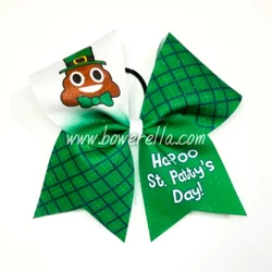 Ha Poo St Patty's Day Cheer Bow