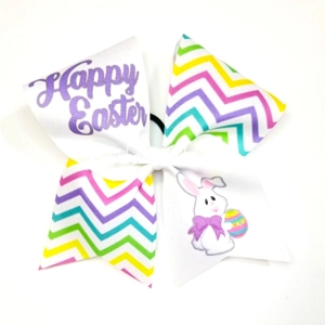 Happy Easter Cheer Bow