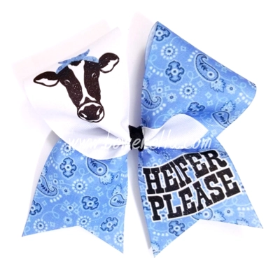 Heifer Please Cheer Bow