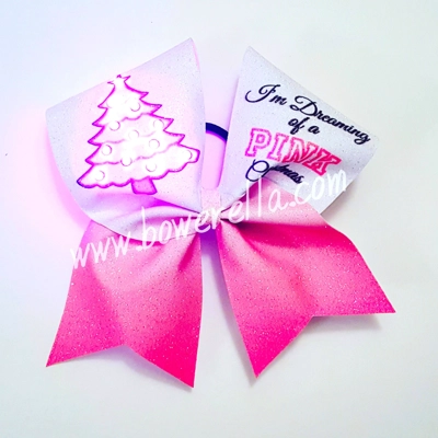 I'm Dreaming Of A Pink Christmas Light Up Bow