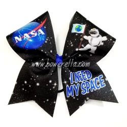 I Need My Space NASA Cheer Bow