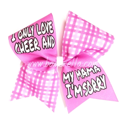 I Only Love Cheer Nd My Mama Cheer Bow