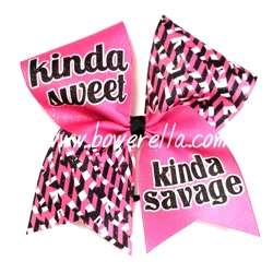 Kinda Sweet Kinda Savage Cheer Bow