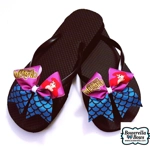 Little Mermaid Flip Flop Bow Ser