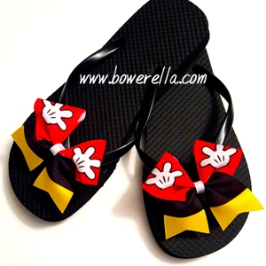 Mickey Flip Flop Bow Set