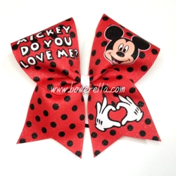Mickey Do You Love Me Cheer Bow