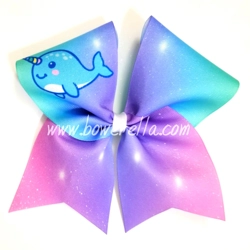 Narwhal Cheer Bow