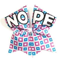 Nope Cheer Bow