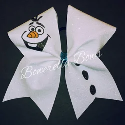 Olaf Face Cheer Bow