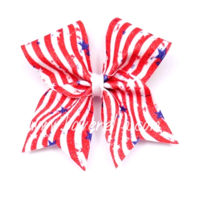 Old Glory 4th of July Cheer Bow