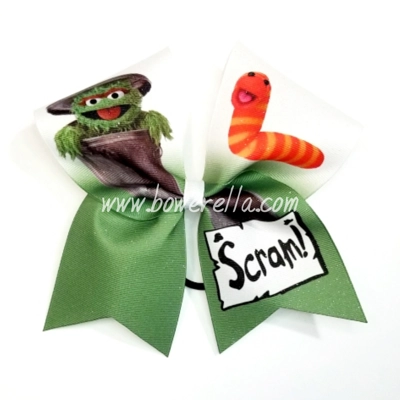 Oscar The Grouch Cheer Bow