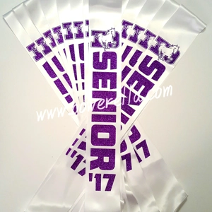 One Color Senior Sash