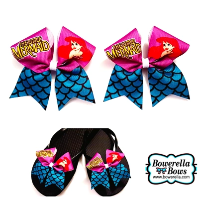 Little Mermaid Flip Flop Bow Ser