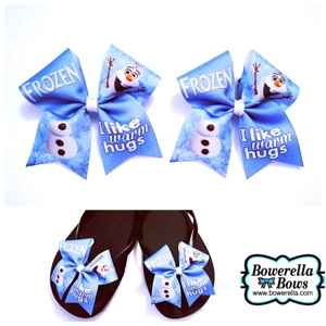 Olaf Flip Flop Bow Set