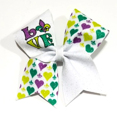 Love Mardi Gras Bow