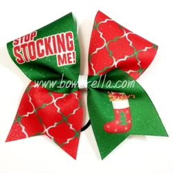 Stop Stocking Me Christmas Bow