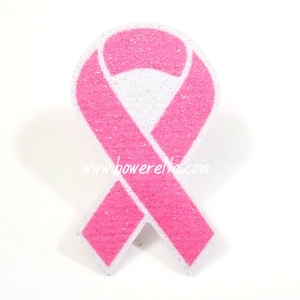 Pink Ribbon 3-D Bow Center