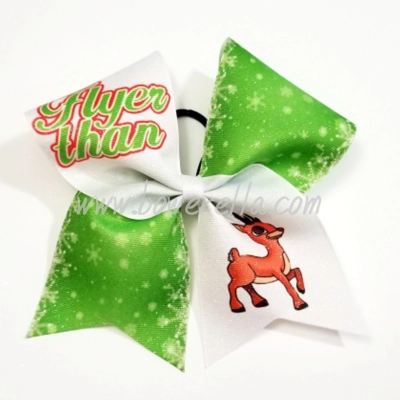 Flyer Than Rudolph Christmas Bow