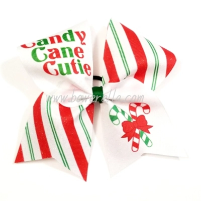 Candy Cane Cutie Christmas Bow