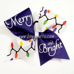Merry And Bright Christmas Bow